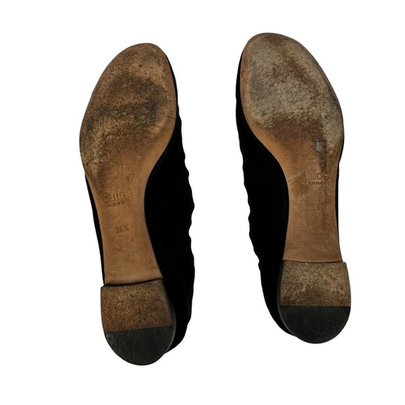 Chloe Lauren scalloped suede ballet flats woman’s SZ. 6 - Picture 10 of 16